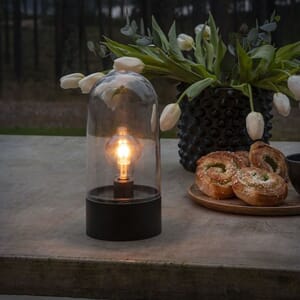 Lys med plastkuppel 1 amber LED timer