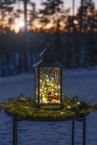 Lanterne 31 varmhvite LED, nisse, juletre, bil
