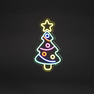 Juletre med fargede LED 40 cm