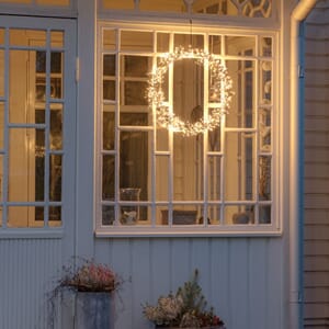 Krans 50 cm 600 frostet dimmbare LED