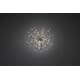 Dekorasjonsball sølv 40 cm 120 varmhvite LED