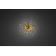 Dekorasjonsball gull 40 cm 120 varmhvite LED
