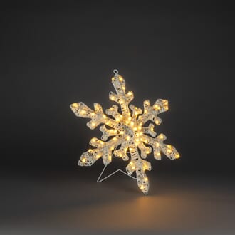 Snefnugg 41,5 cm 70 amber LED