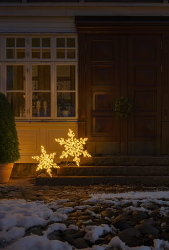 Snefnugg 82 cm 200 amber LED