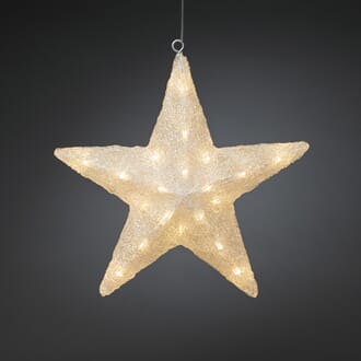 Stjerne 40 cm 40 varmhvite LED