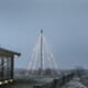 Flaggstangbelysning varmhvit 6-7 m frostet
