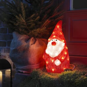 Nisse 38 cm varmhvite LED