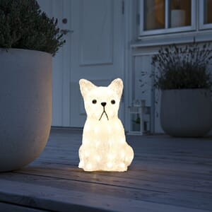 Sittende Pitbull 33 cm