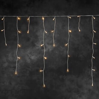 200 amber LED hvit kabel 5 m x 15 - 75 cm