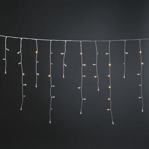 Istappslynge 200 amber LED 5,07 m frostet
