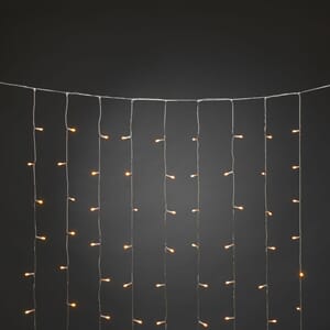 Draperi 320 amber LED frostet 2m