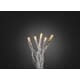 Minilys 100 LED klar kabel amber