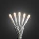 Minislynge 10 amber LED frostet