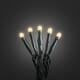 Minislynge 35 amber LED frostet