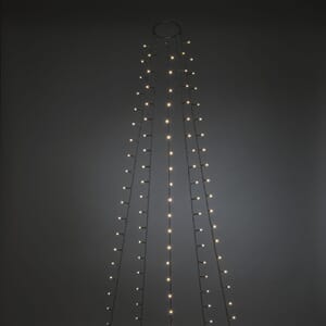 Ring slynge 240 cm 5 x 40 varmhvite LED frostet