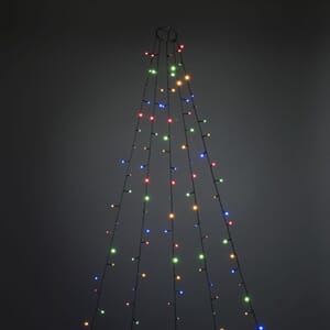 Ring slynge 240 cm 5 x 40 fargede LED frostet