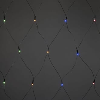 Nett 2,5 x 1,5 m 120 fargede LED