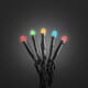 Slynge 40 fargede LED frostet sort kabel