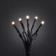 Slynge 200 amber LED frostet sort kabel