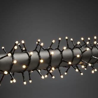 Slynge cluster 1000 varmhvite LED frostet