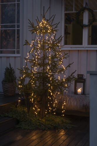 Ringslynge 2,4 m cluster 6 x 110 amber LED