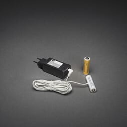Batteriadapter, erstatter 2 x AA batterier