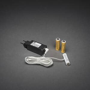 Batteriadapter, erstatter 3 x AA batterier
