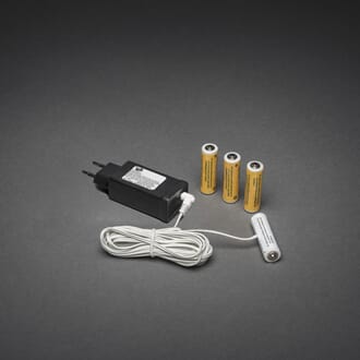 Batteriadapter, erstatter 4 x AA batterier