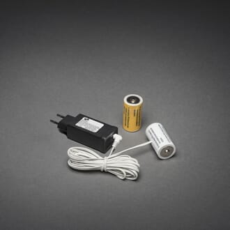 Batteriadapter, erstatter 2 x C batterier