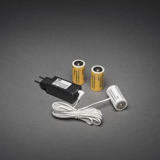Batteriadapter, erstatter 3 x C batterier