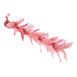 Påfugl rosa 38 cm
