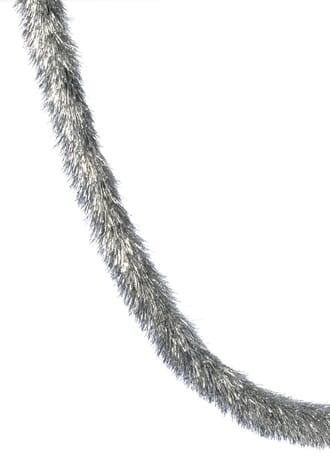 200cm x 15cm sølv downswept tinsel
