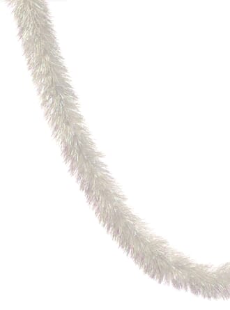 200cm x 15cm hvit / iris downswept tinsel