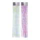 Lametta glitter hvit/rosa 50 cm x 300