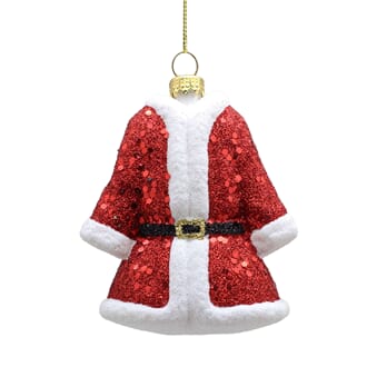 Nissefrakk 8 cm med glitter