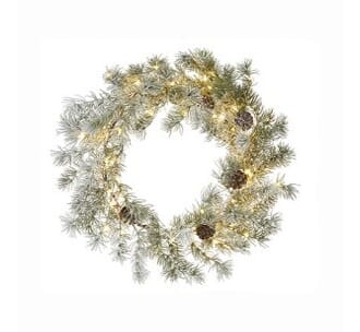 Krans 40 cm 120 varmhvite LED batteri