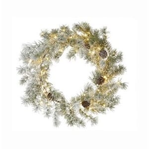 Krans 40 cm 120 varmhvite LED batteri