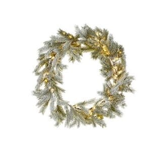 Krans 40 cm 120 varmhvite LED batteri