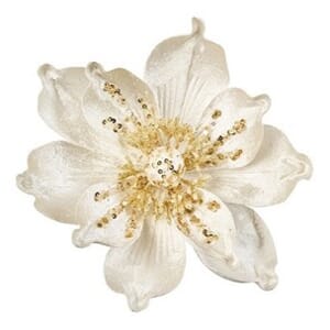 24cm Ivory Velvet Magnolia med klype