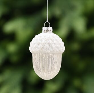 Kongle matt hvit 8 cm