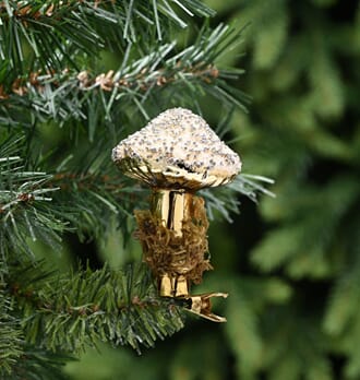 Sopp 8 cm gull med klips