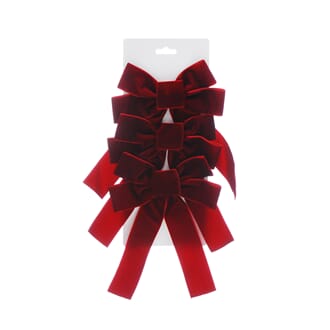 3 pk burgunder sløyfe 24 cm