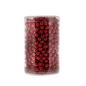 Perleguirlang rød 10m x 8 mm