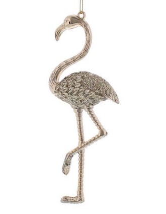 Flamingo 16 cm antikk gull