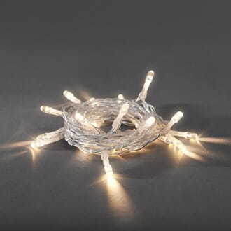 Slynge 20 varmhvite LED timer 6 timer