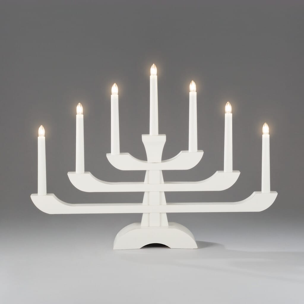 Adventstake 7 armet hvit - Trend Collection AS