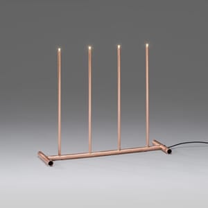 Adventstake 4 armet LED kobber