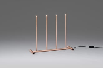 Adventstake 4 armet LED kobber