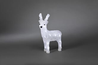 Liten ren 32 cm hvite LED