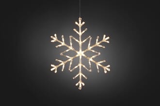 Snefnugg 60 cm 60 varmhvite LED